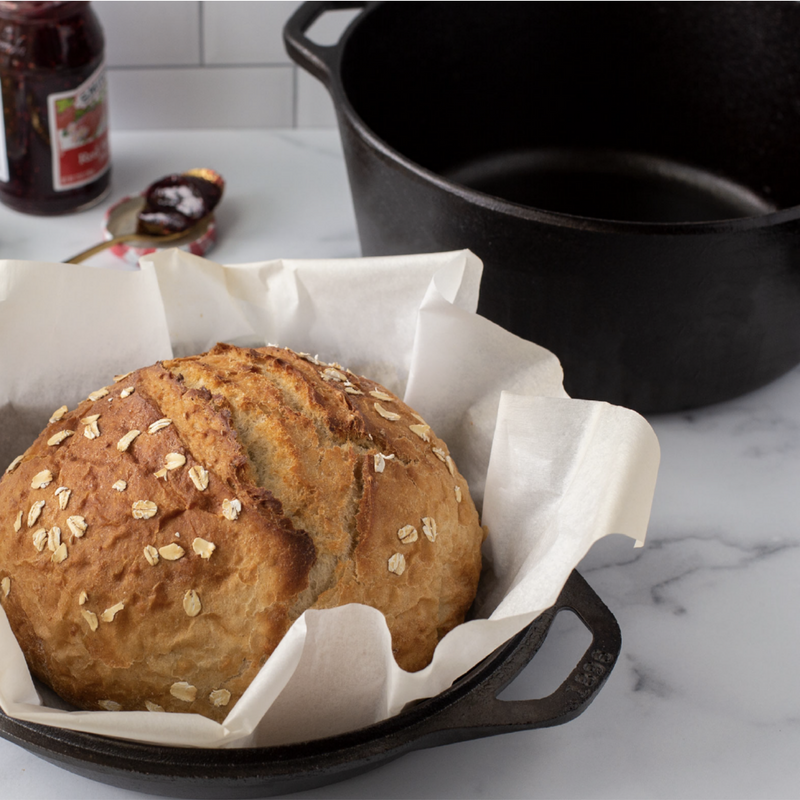 Lodge Cast Iron 5 Quart Cast Iron Double Dutch Oven