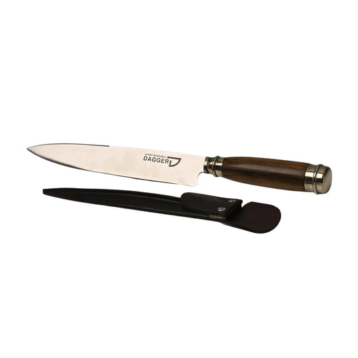 Filos y Más Stainless Steel Knife w/ Wooden Handle & Nickel Silver Applique, 7.9 Inches | GW STORE