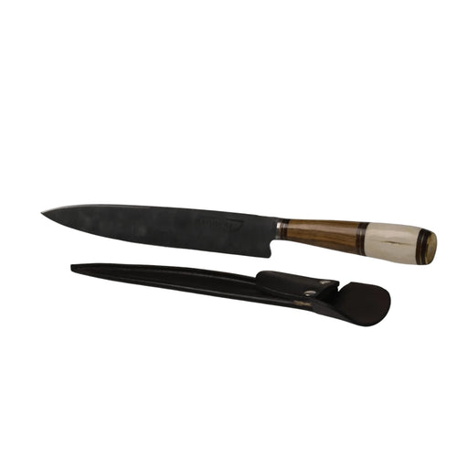 Filos y Más Stainless Steel Knife with Wooden and Bone Handle, 7.9 Inches | GW STORE