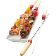 GrillPro Deluxe 22-Inch Wooden Handle Skewers | GW STORE
