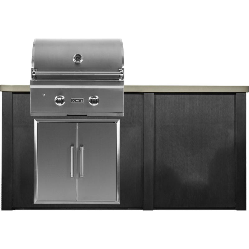 Haven Outdoor 66-Inch Outdoor Kitchen Island with Plain Panel