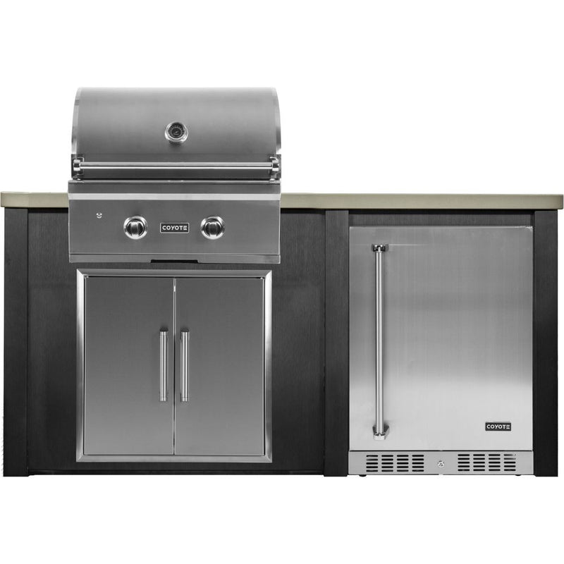 Haven Outdoor 66-Inch Outdoor Kitchen Island with 24-Inch Refrigerator space