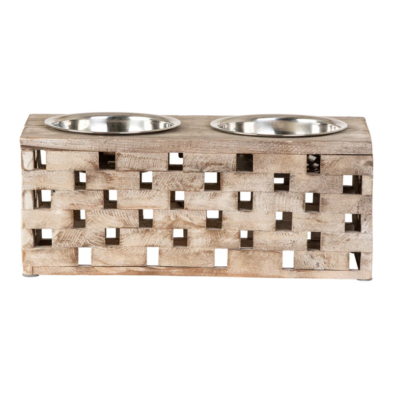 Huntley Pet Berjen Block Large Double Feeder | GW STORE