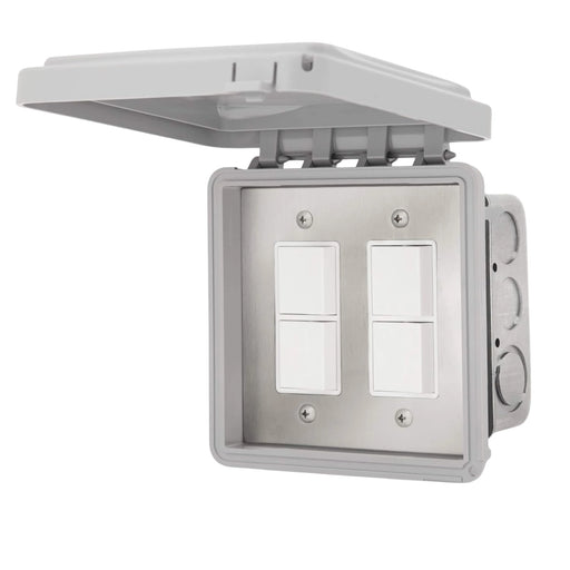 Infratech Dual Duplex Stack Switch w/ Weatherproof Cover | GW STORE