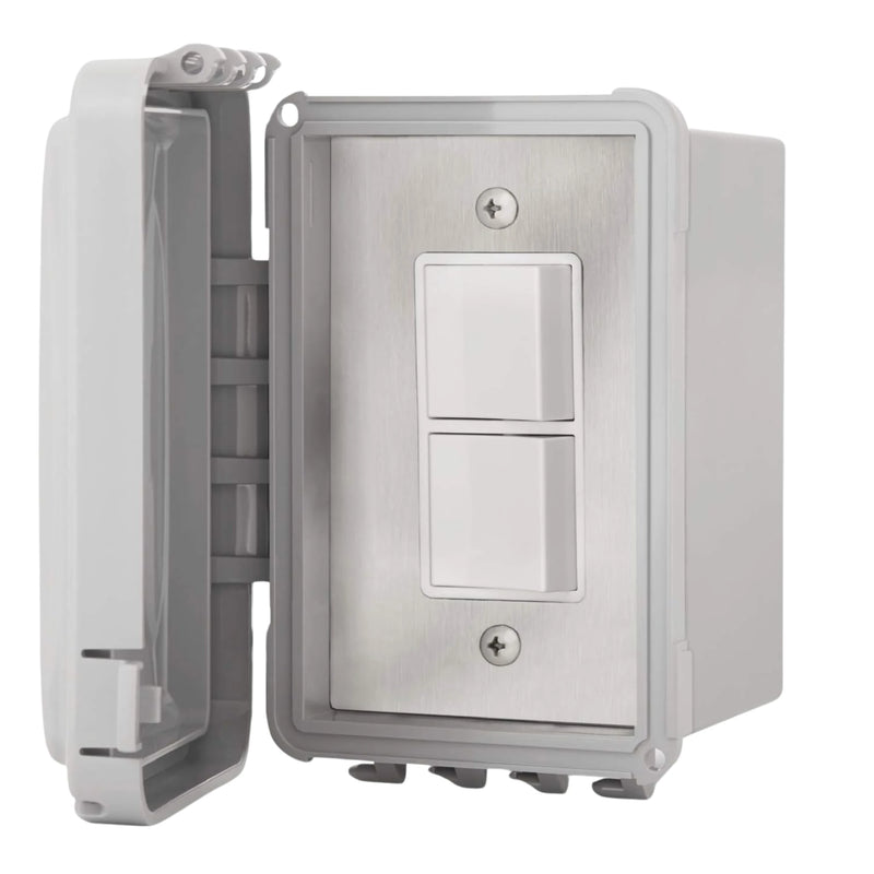 Infratech Single Duplex Stack Switch, Surface Mount w/ Weatherproof Cover | GW STORE