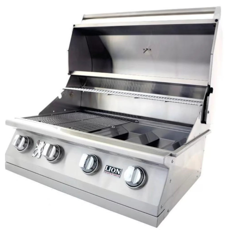 Lion L60000 32-Inch 4-Burner Stainless Steel Built-In Propane Gas Grill
