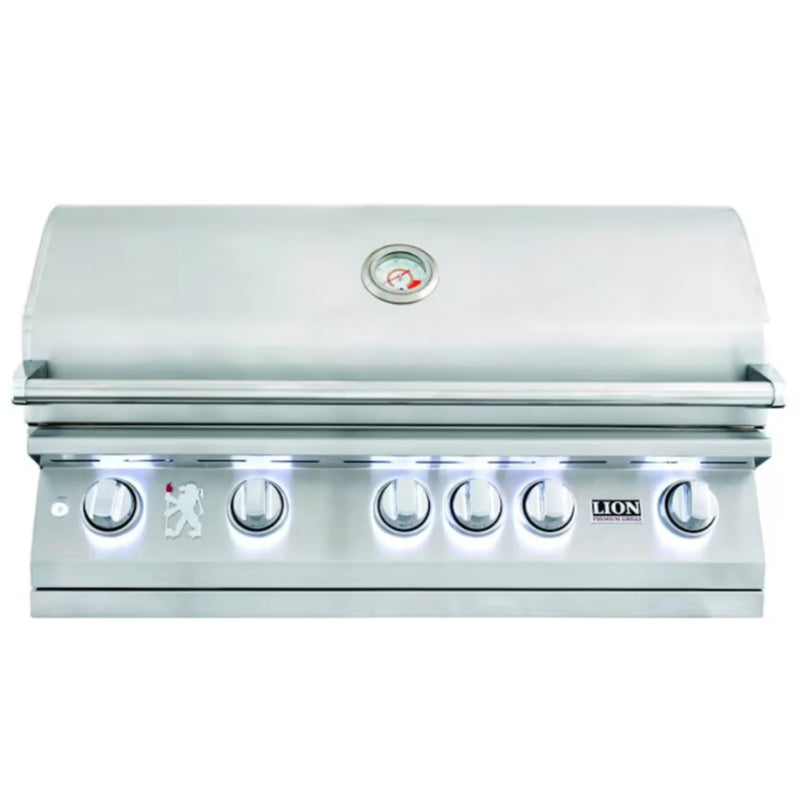 Lion L90000 40-Inch 5-Burner Stainless Steel Built-In Propane Gas Grill