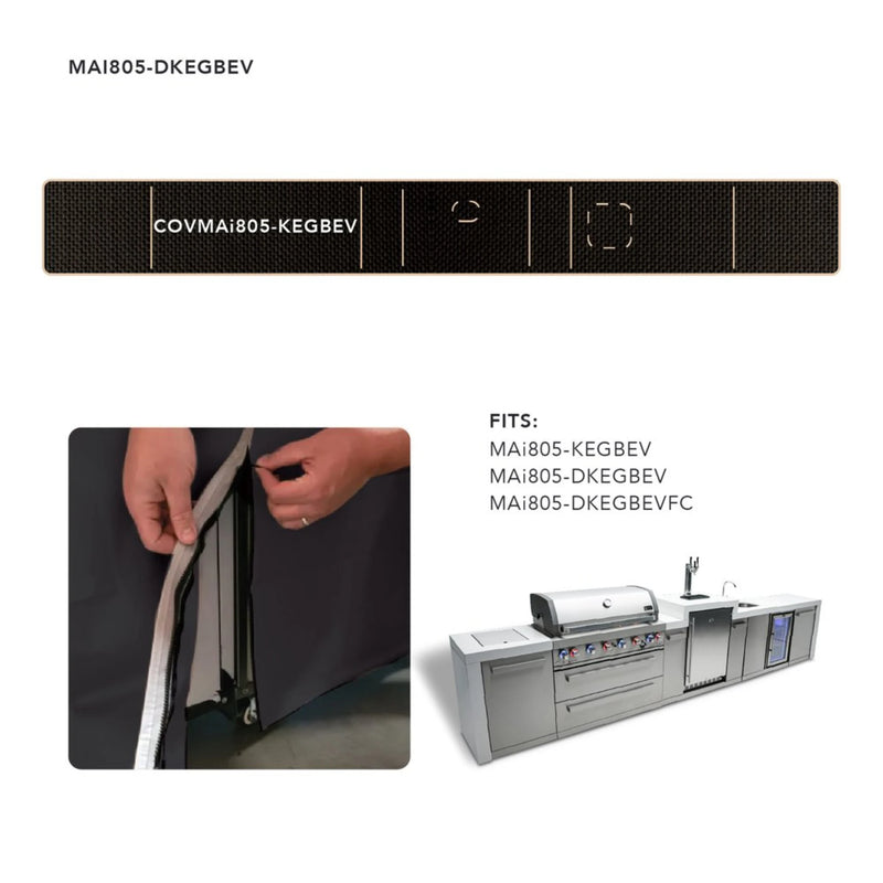 Mont Alpi COVMAi805-KEGBEV Cover for MAi805 Islands w/ Beverage Center & Kegerator | GW STORE