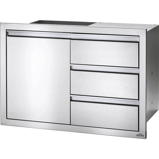 Napoleon BI-3624-1D3DR - 36" x 24" Single Door & Triple Drawer Combo | GW STORE
