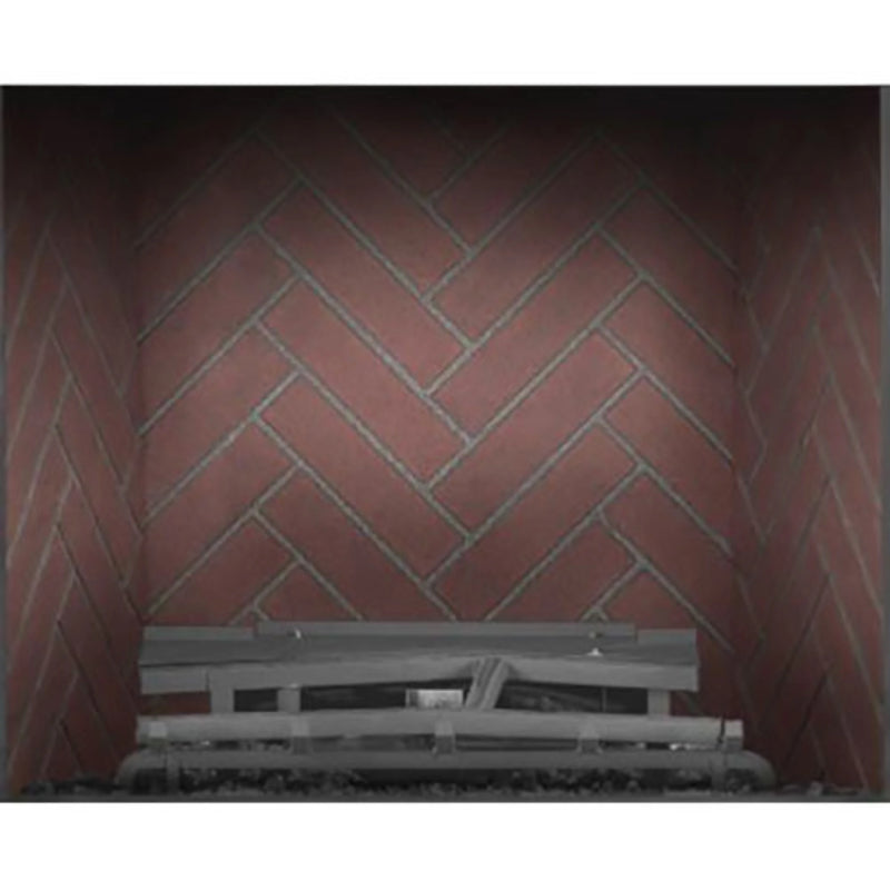 Napoleon Old Town Red Herringbone Brick Decorative Panel for Elevation X 42" | GW STORE