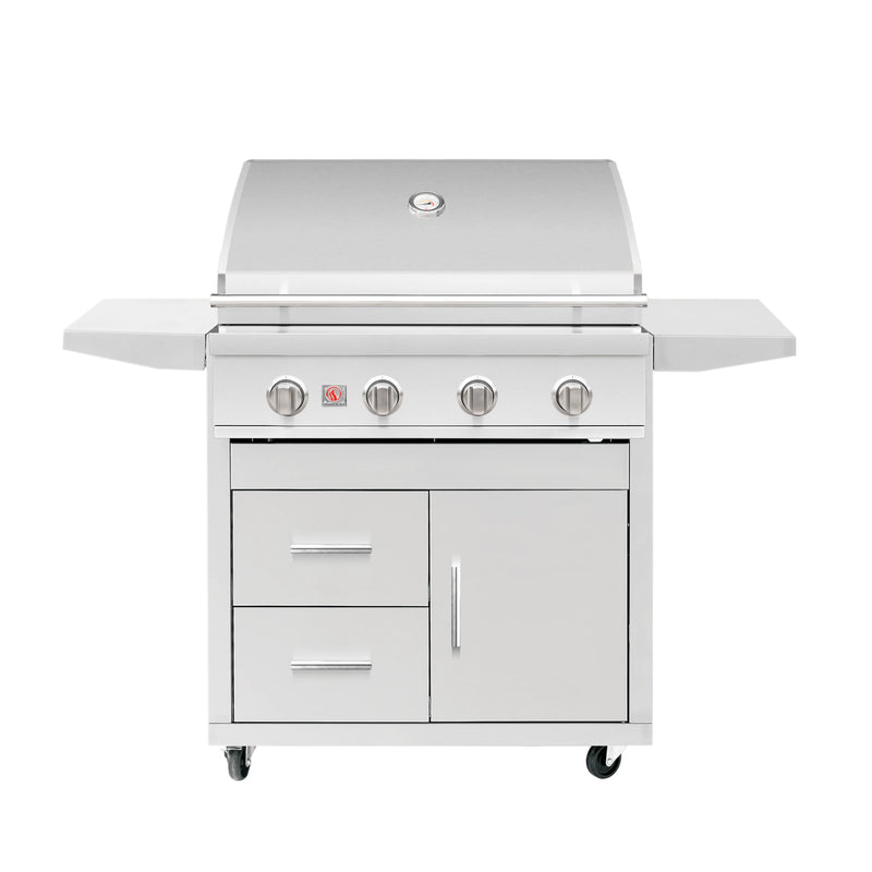 Summerset Deluxe Cart for 32-Inch Sizzler Series Grills | GW STORE