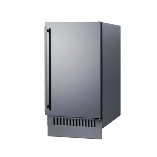 Summit BIM271OS Outdoor Clear Icemaker Stainless Steel Built-in Undercounter | GW STORE