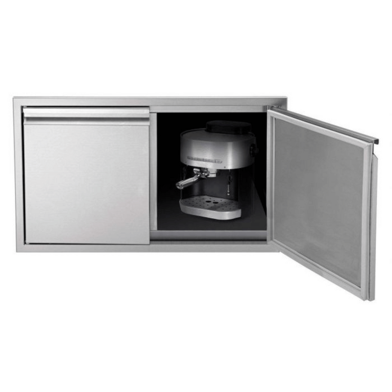 Twin Eagles 36 x 21-Inch Low Profile Sealed Stainless Steel Dry Storage Pantry | GW STORE