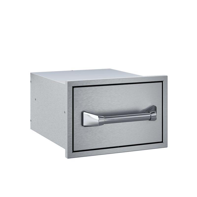 Twin Eagles 15-Inch Built-In Stainless Steel Paper Towel Drawer with Storage Tray | GW STORE