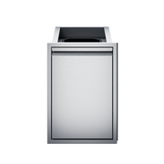 Twin Eagles 18-Inch Roll-Out Stainless Steel Double Trash Drawer / Recycling Bin | GW STORE