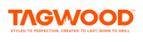 Tagwood logo with tagline on a white background