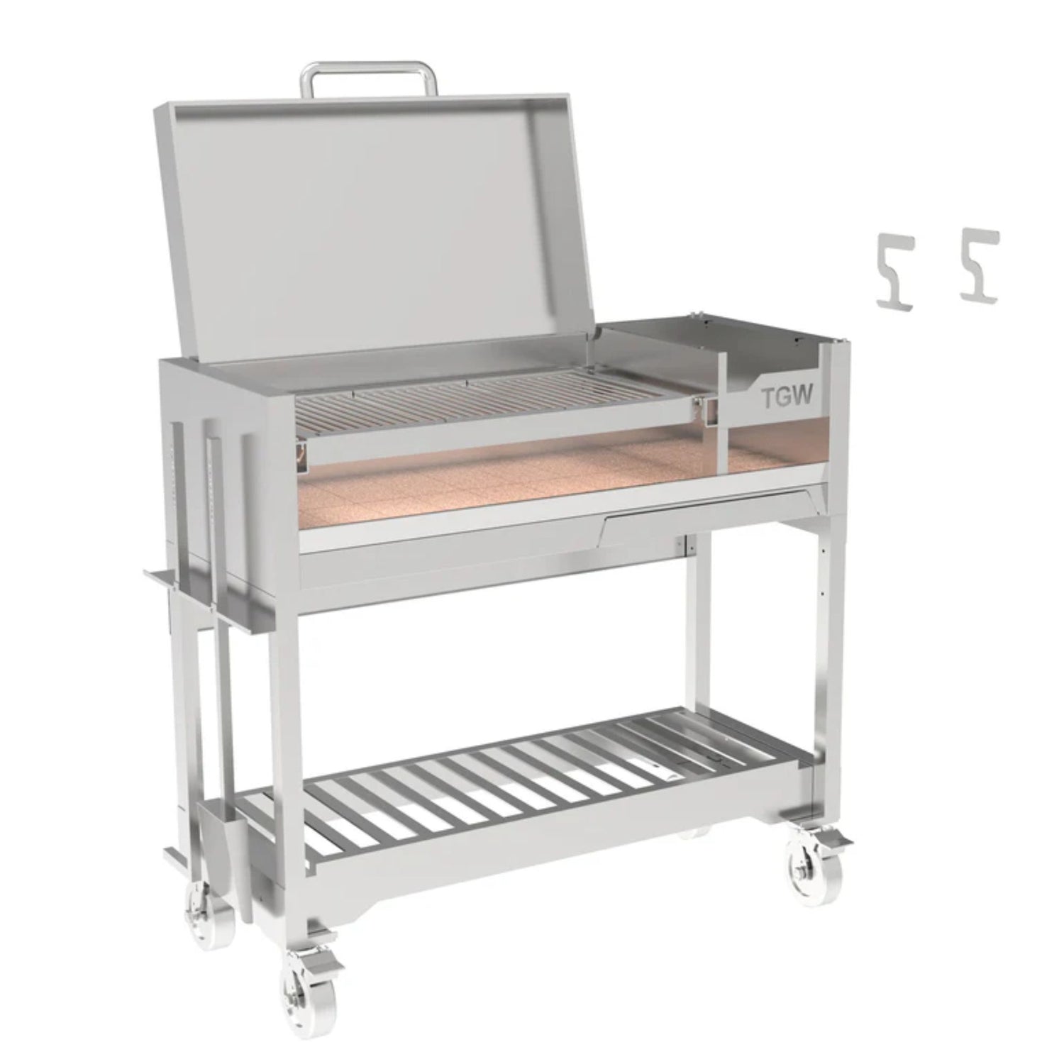 Tagwood BBQ Argentine Gaucho Stainless Steel Freestanding Charcoal Grill | GW STORE