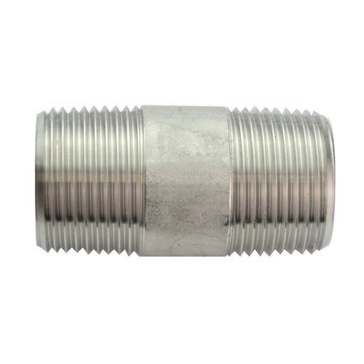 The Outdoor Plus 3/4” 3” Long Nipple – Stainless Steel Fitting | GW STORE