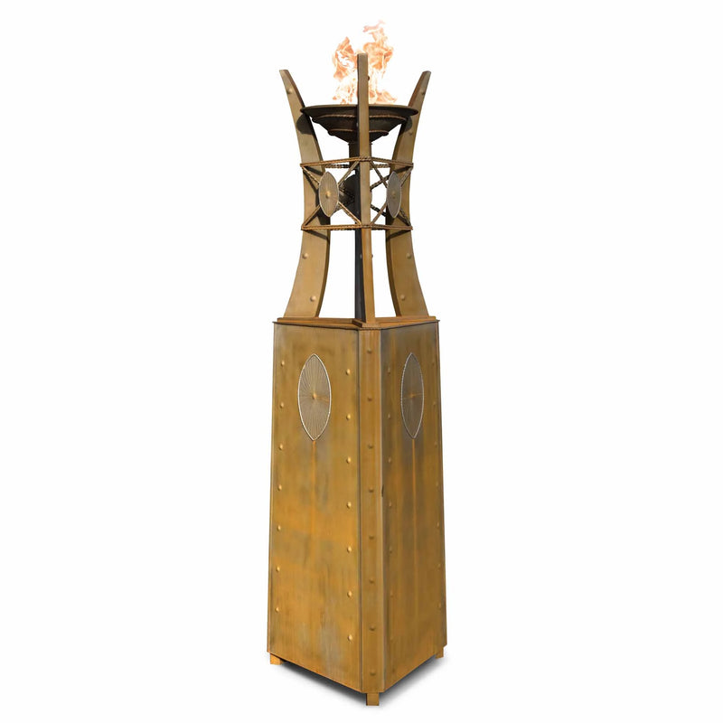 The Outdoor Plus Corten Steel Bastille Fire Tower | GW STORE