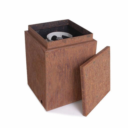 The Outdoor Plus Corten Steel Propane Gas Enclosure | GW STORE