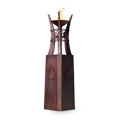 The Outdoor Plus Hammered Copper Bastille Fire Tower  | GW STORE