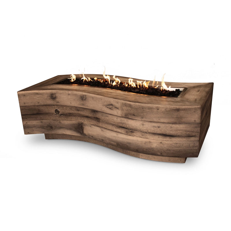 The Outdoor Plus Woodgrain Big Sur Propane Gas Fire Pit  | GW STORE
