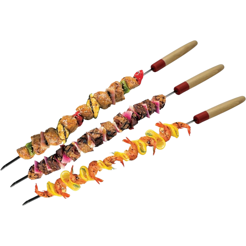 GrillPro Deluxe 22-Inch Wooden Handle Skewers | GW STORE