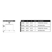 Modern Flames Small 5" Trim Kit for Redstone 26" Electric Fireplace | GW STORE