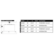Modern Flames Large 8" Trim Kit for 30" Redstone Electric Fireplace | GW STORE