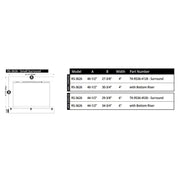 Modern Flames Large 6" Trim Kit for 36" Redstone Electric Fireplace | GW STORE