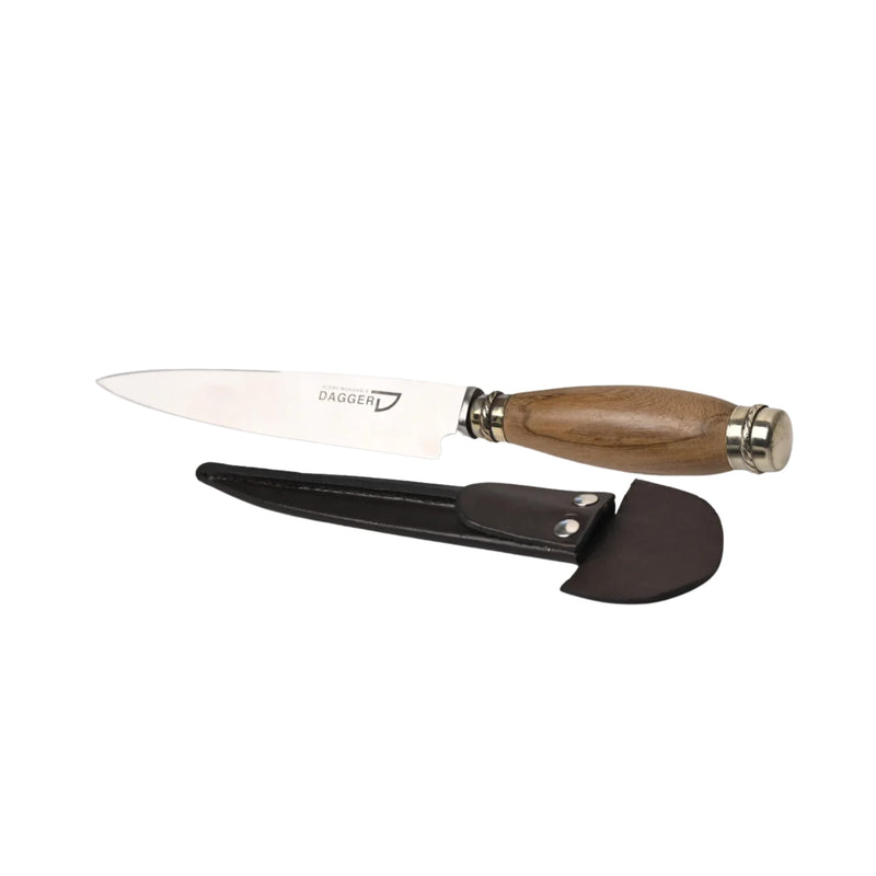 Filos y Más Stainless Steel Knife with Wooden Handle, 5.5 Inches