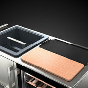 Dometic MoBar 550S Outdoor Mobile Bar with Dual Zone Refrigerator and Bar Top Accessory | GW STORE