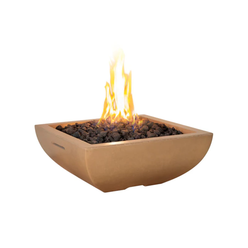 American Fyre Desings 36 Inch Bordeaux Square Fire Bowl | GW STORE