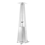 Well Traveled Living Coronado Brushed Bronze Pyramid Flame Propane Patio Heater | GW STORE