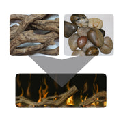Dimplex Accessory Driftwood and River Rock for 74" Linear Fireplace | GW STORE
