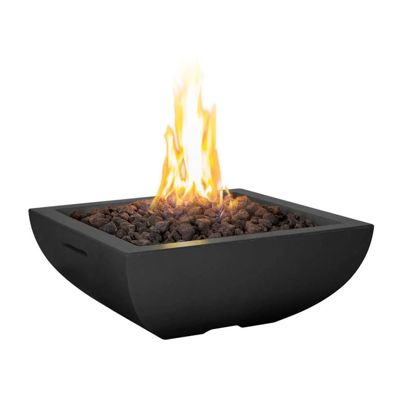 American Fyre Desings 30 Inch Bordeaux Petite Square Fire Bowl | GW STORE