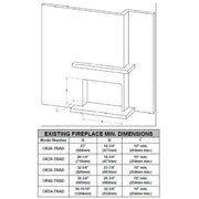 Modern Flames 42 Inch Orion Traditional Virtual Electric Fireplace | GW STORE