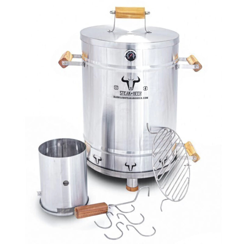 Steak & Beer Large Roasting Barrel 14–16 kg (30–35 lb) – INOX Line