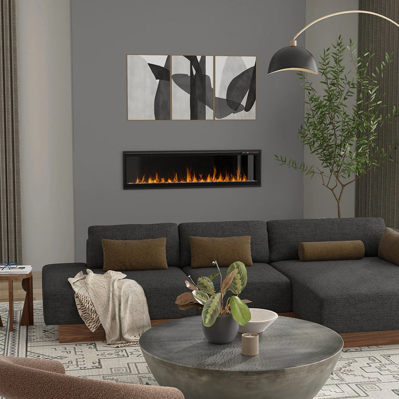 Vital Essence 60 Inch Linear Electric Fireplace | GW STORE