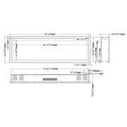 Modern Flames 60 Icnh Orion Slim HelioVision Linear Electric Fireplace | GW STORE