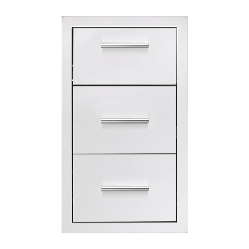 Summerset 17-Inch Vertical 2-Drawer & Paper Towel Holder w/ Masonry Frame | GW STORE