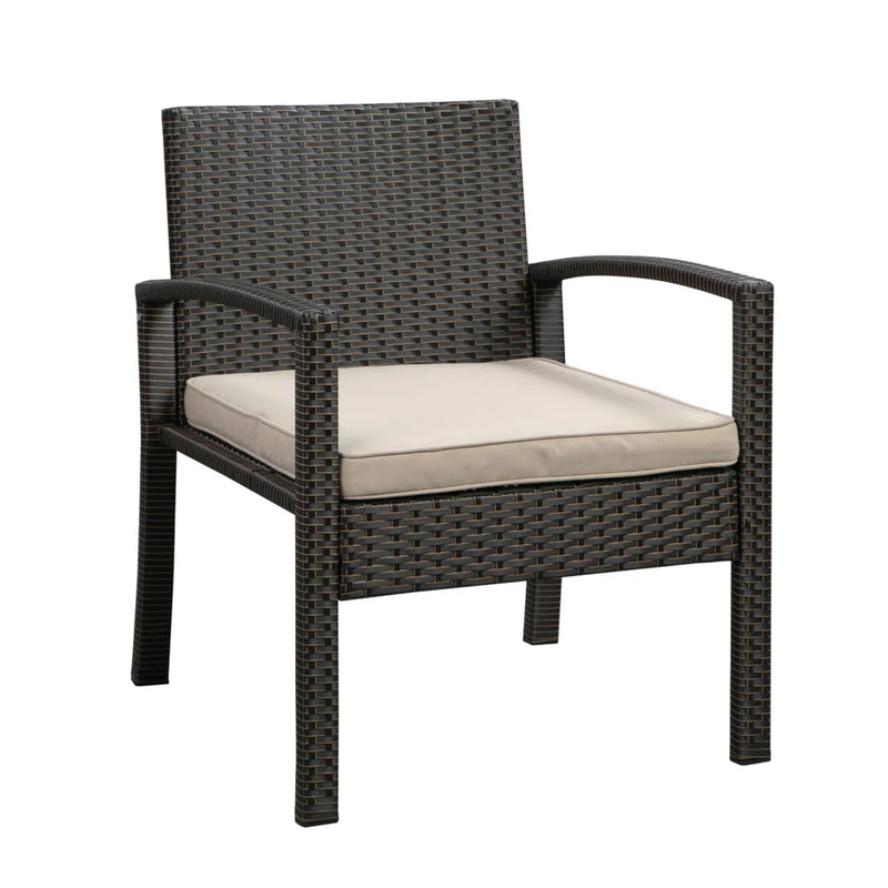 Well Traveled Living Bern Balcony Chat Set in Mocha Wicker | GW STORE
