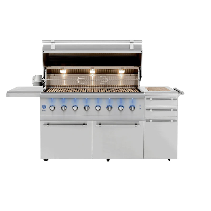 American Made Grills Encore 54-Inch Freestanding Hybrid Grill | GW STORE