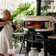 Gozney Dome XL Gen 2 Bone Dual Fuel Freestanding Outdoor Pizza Oven Essentials Bundle | GW STORE