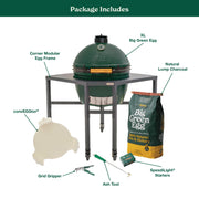Big Green Egg XLarge Charcoal Grill in Corner Modular Nest Package | GW STORE