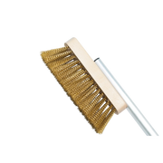 Bull 69570 Short Handled Brass Pizza Oven Brush | GW STORE