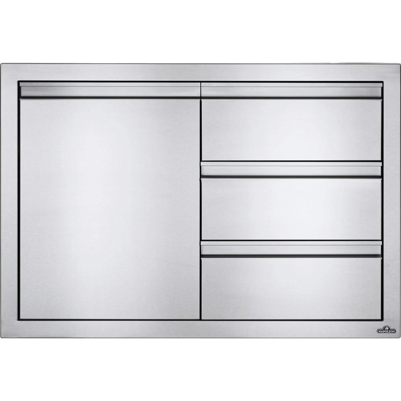Napoleon BI-3624-1D3DR - 36" x 24" Single Door & Triple Drawer Combo | GW STORE
