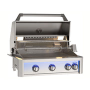 American Outdoor Grill L-Series 30-Inch Built-In Gas Grill w/ Rear Infrared Burner, Rotisserie Kit, and LED Lights | GW STORE