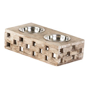 Huntley Pet Berjen Block Small Double Feeder | GW STORE