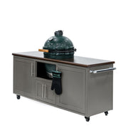 Challenger Designs Torch 76-Inch Cart for Large EGG w/ Copper Vein Countertop & Cappuccino Shaker Cabinet | GW STORE